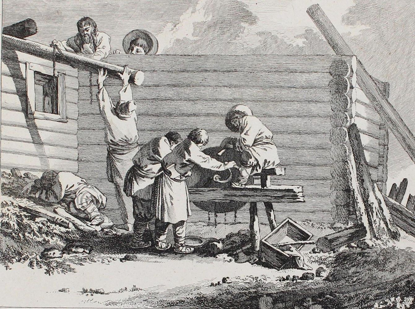 Große Abbildung Nr.1: 127-3779 Le Prince, Jean Baptiste: (Künstlergraphik)