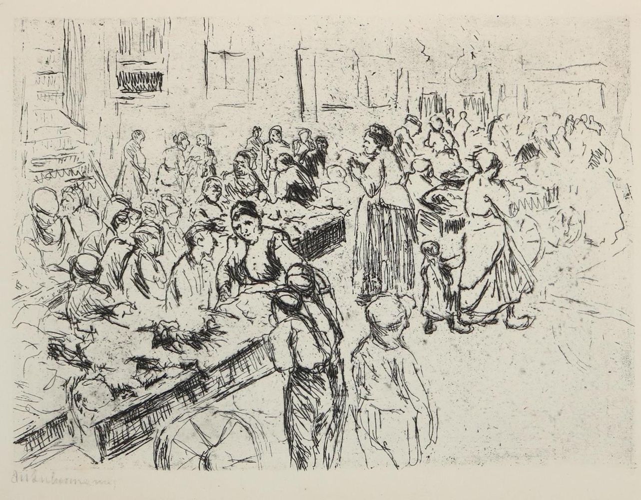 Große Abbildung Nr.1: 127-3784 Liebermann, Max: (Künstlergraphik)