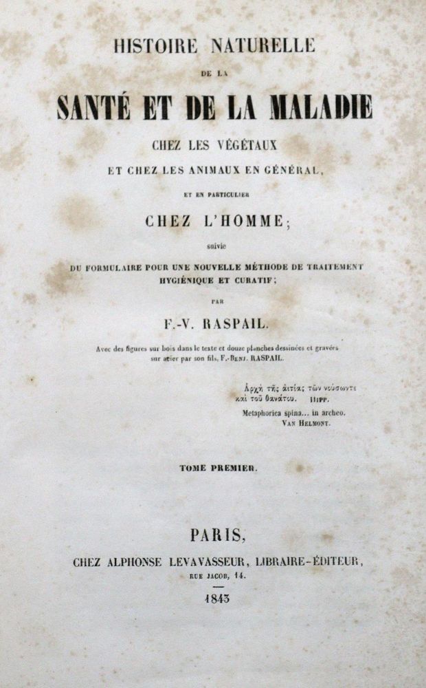 Große Abbildung Nr.2: 127-383 Raspail,F.V.: (Aus der Sammlung Professor Dr.Dr.Johannes Büttner Teil 1)