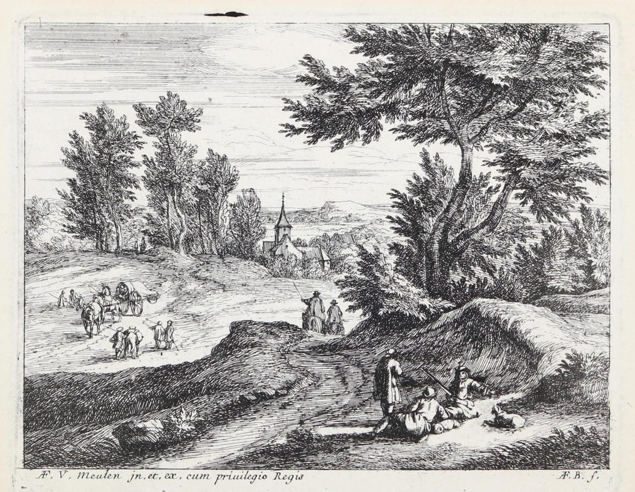 Große Abbildung Nr.3: 127-3858 Meulen, Adam Frans van der: (Künstlergraphik)