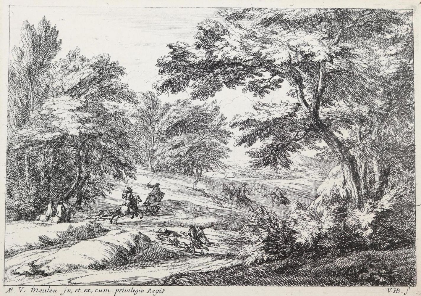 Große Abbildung Nr.4: 127-3858 Meulen, Adam Frans van der: (Künstlergraphik)