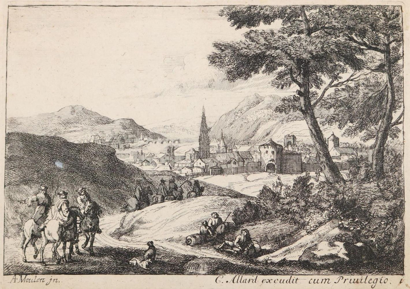 Große Abbildung Nr.5: 127-3858 Meulen, Adam Frans van der: (Künstlergraphik)