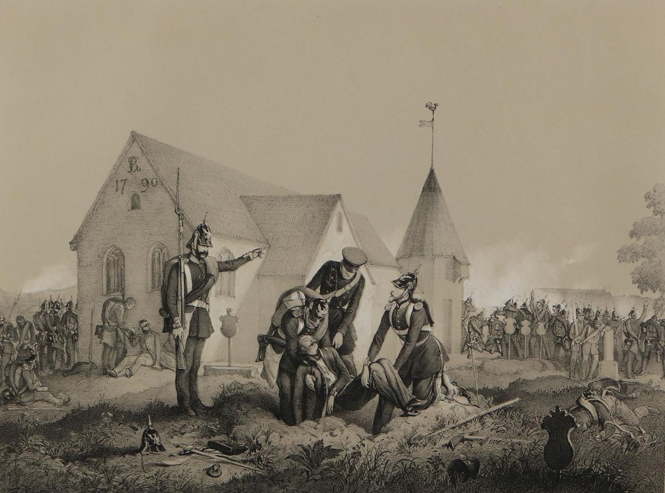 Große Abbildung Nr.1: 127-3866 Dietz, Feodor: (Künstlergraphik, Militaria)