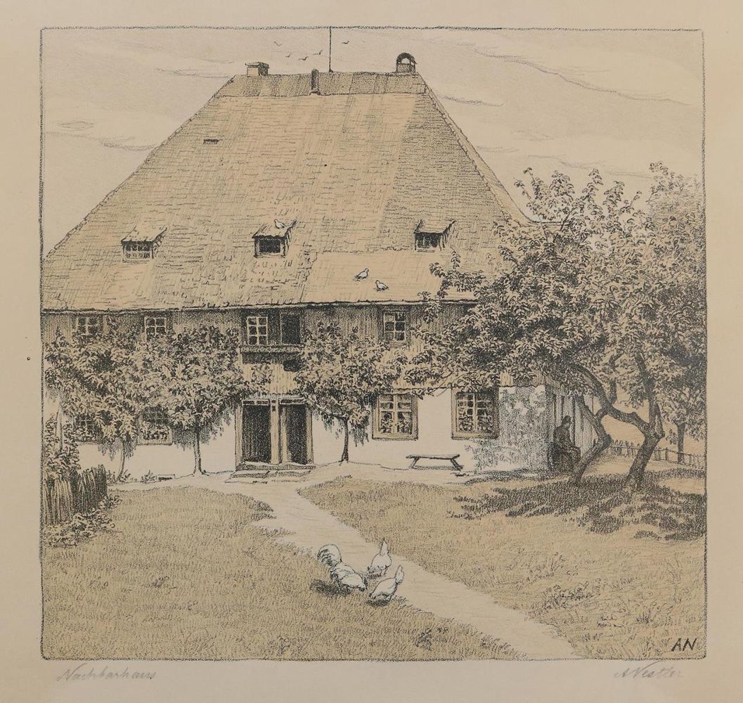 Große Abbildung Nr.3: 127-3900 Nestler, Auguste: (Künstlergraphik)