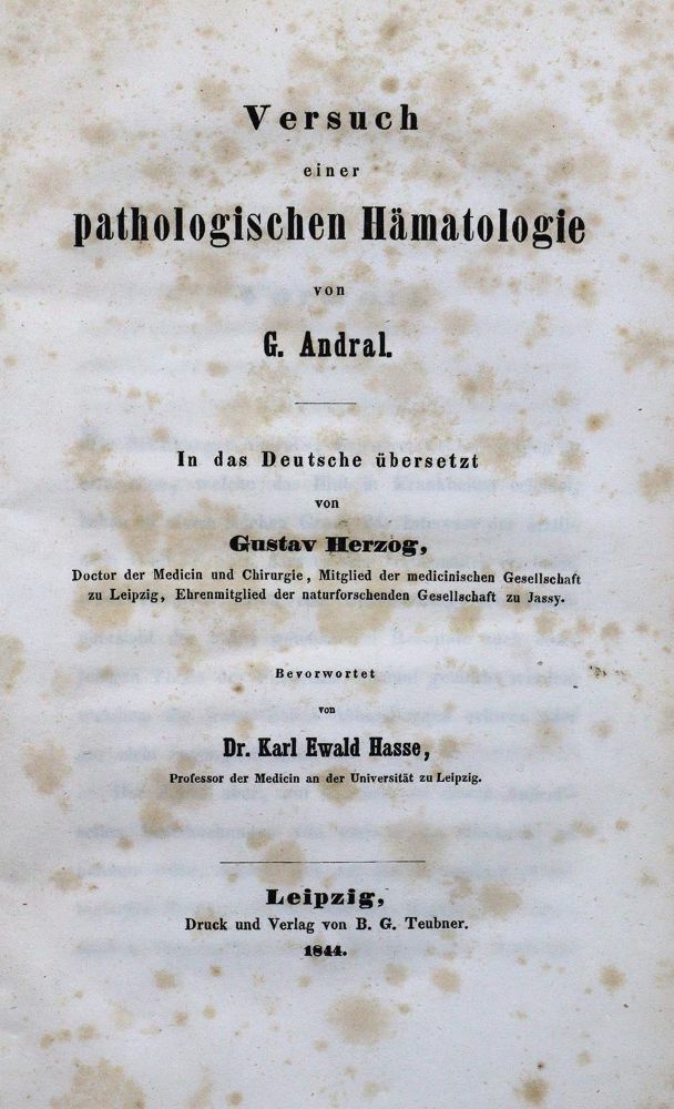 Große Abbildung Nr.1: 127-4 Andral,G.: (Aus der Sammlung Professor Dr.Dr.Johannes Büttner Teil 1)