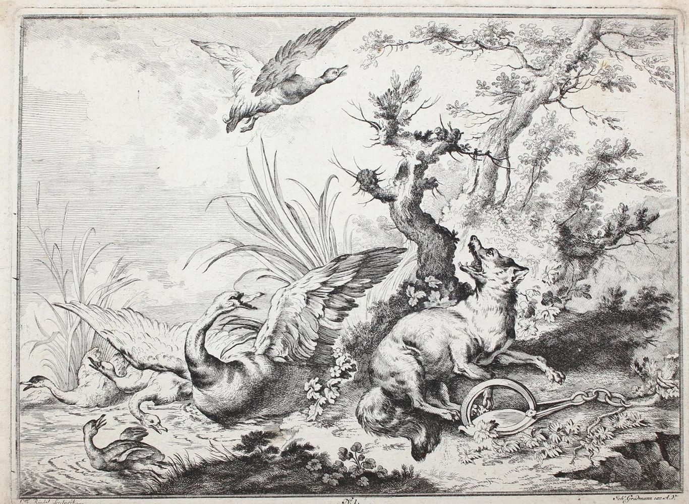 Große Abbildung Nr.1: 127-4043 Riedel, Gottlieb Friedrich: (Künstlergraphik)