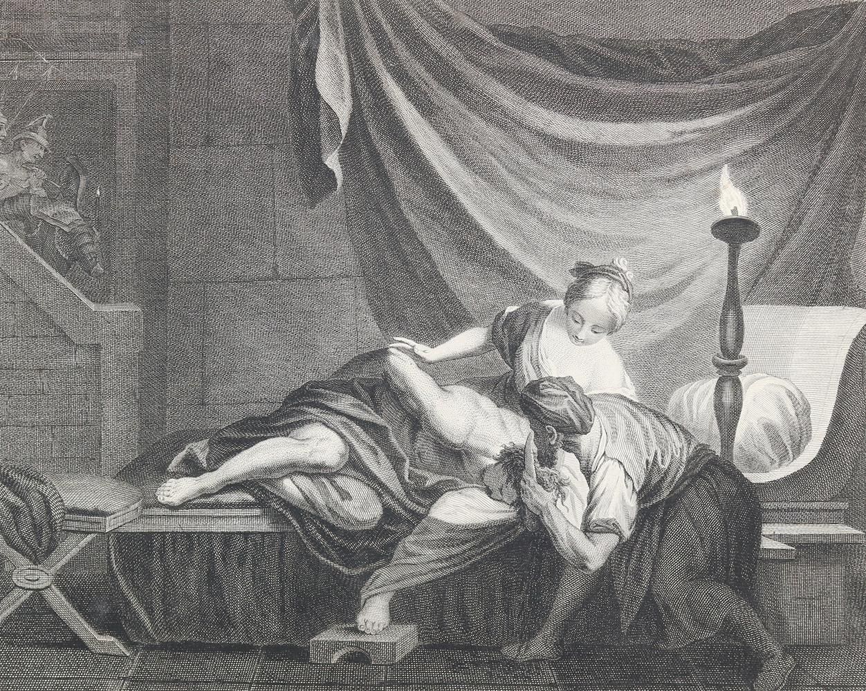 Große Abbildung Nr.1: 127-4086 Samson u. Delilah.: (Künstlergraphik)