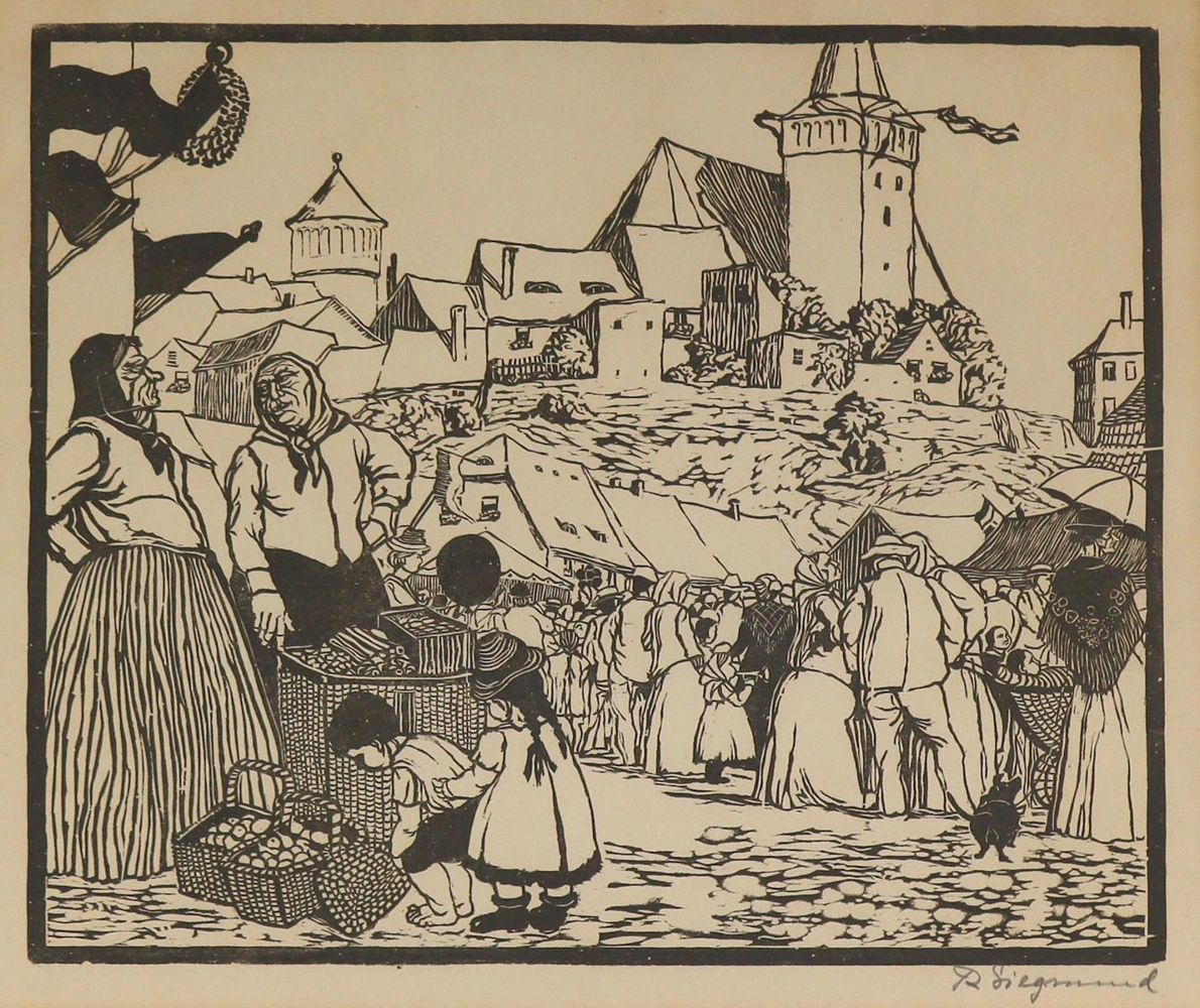 Große Abbildung Nr.1: 127-4137 Siegmund, Rudolf: (Künstlergraphik)