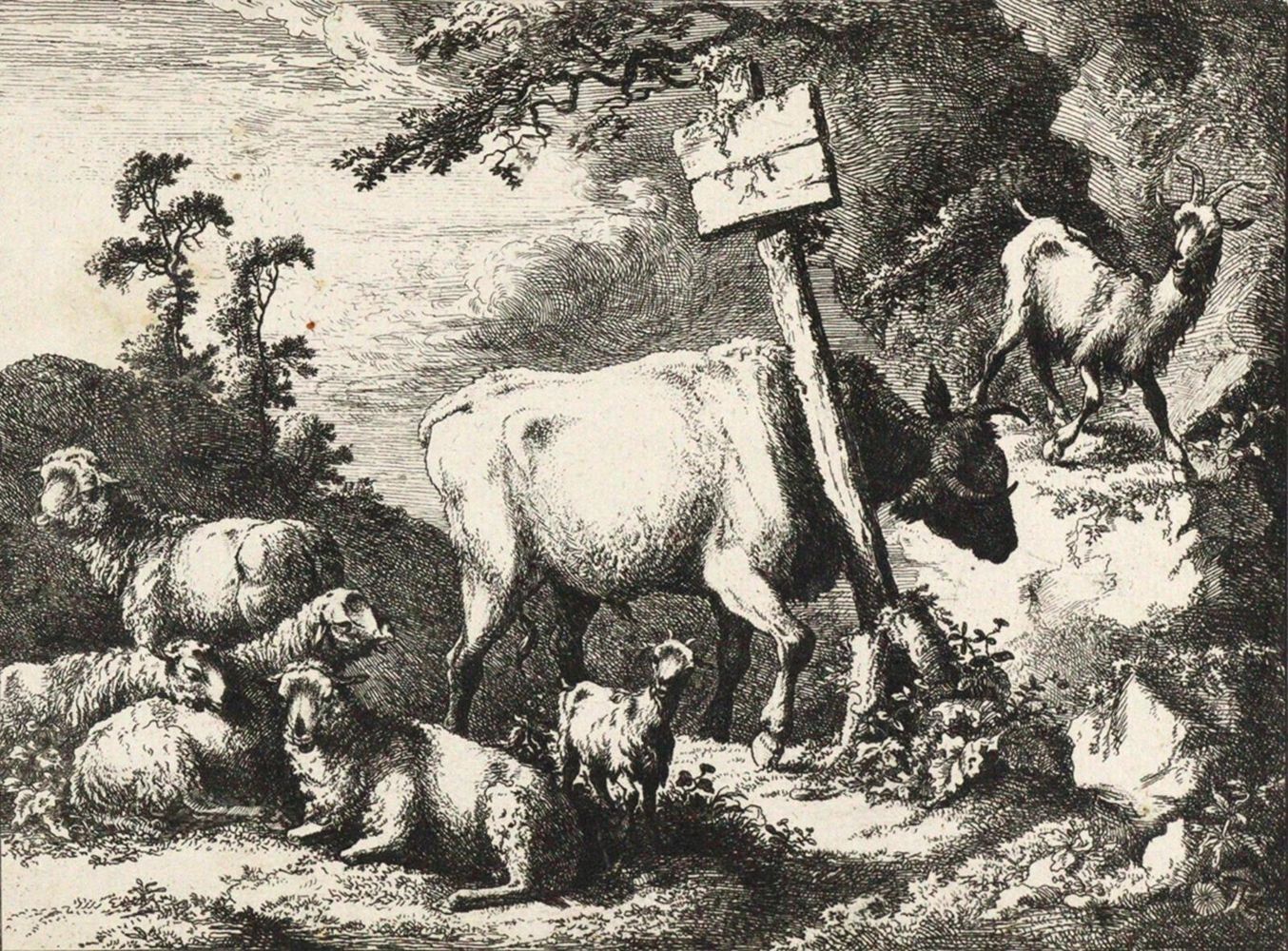 Große Abbildung Nr.2: 127-4204 Swanefelt, Hermann (Herman D'Italie): (Künstlergraphik)