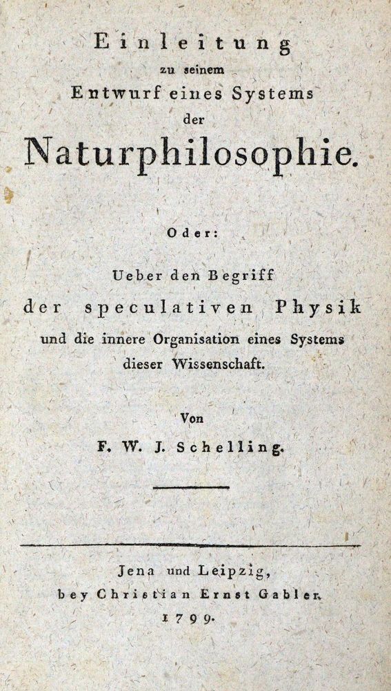 Große Abbildung Nr.1: 127-429 Schelling,F.W.J.: (Aus der Sammlung Professor Dr.Dr.Johannes Büttner Teil 1)