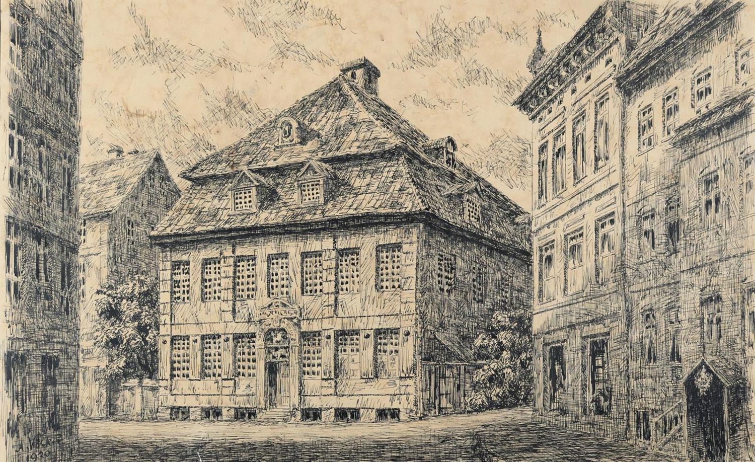 Große Abbildung Nr.1: 127-4313 Völker, A.: (Künstlergraphik)