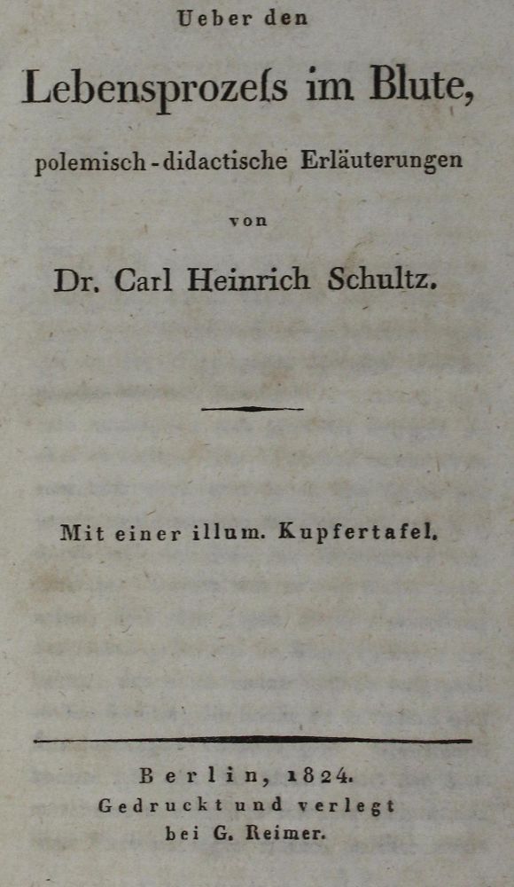 Große Abbildung Nr.1: 127-438 Schultz,C.H.: (Aus der Sammlung Professor Dr.Dr.Johannes Büttner Teil 1)