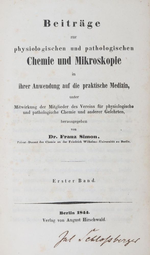 Große Abbildung Nr.1: 127-448 Simon,F.: (Aus der Sammlung Professor Dr.Dr.Johannes Büttner Teil 1)