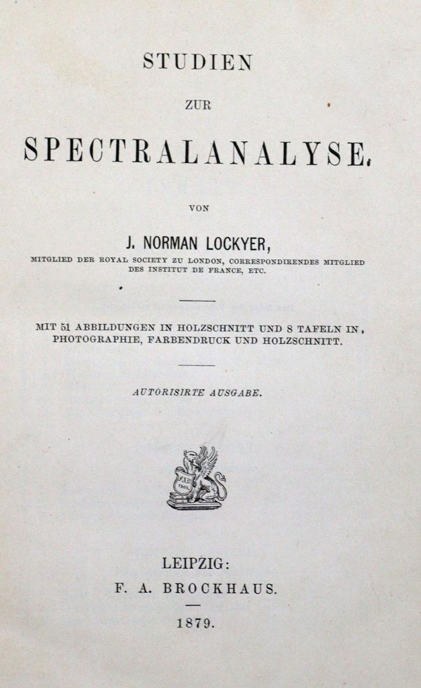 Große Abbildung Nr.6: 127-454 Spektroskopie.: (Aus der Sammlung Professor Dr.Dr.Johannes Büttner Teil 1)