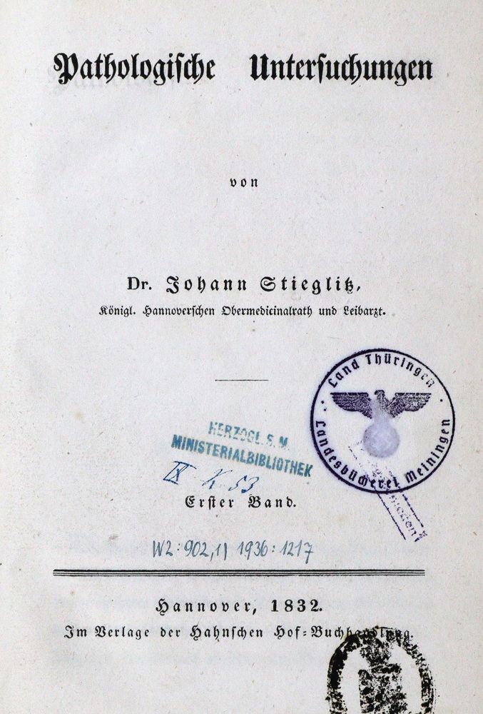 Große Abbildung Nr.1: 127-459 Stieglitz,J.: (Aus der Sammlung Professor Dr.Dr.Johannes Büttner Teil 1)