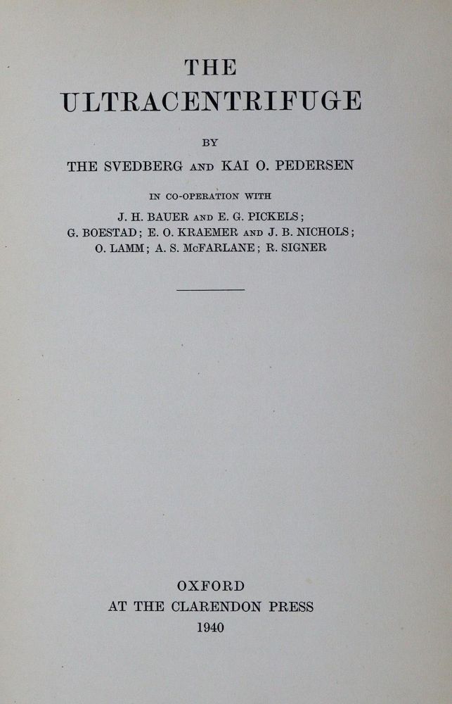 Große Abbildung Nr.2: 127-465 Svedberg,T. u. J.B.Nichols.: (Aus der Sammlung Professor Dr.Dr.Johannes Büttner Teil 1)