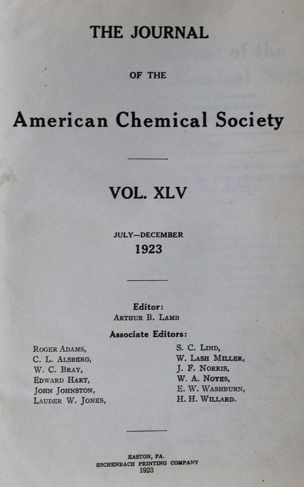 Große Abbildung Nr.3: 127-465 Svedberg,T. u. J.B.Nichols.: (Aus der Sammlung Professor Dr.Dr.Johannes Büttner Teil 1)
