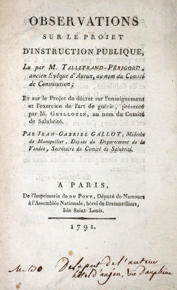 Große Abbildung Nr.1: 127-466 (Talleyrand-Perigord,C.M.de).: (Aus der Sammlung Professor Dr.Dr.Johannes Büttner Teil 1)