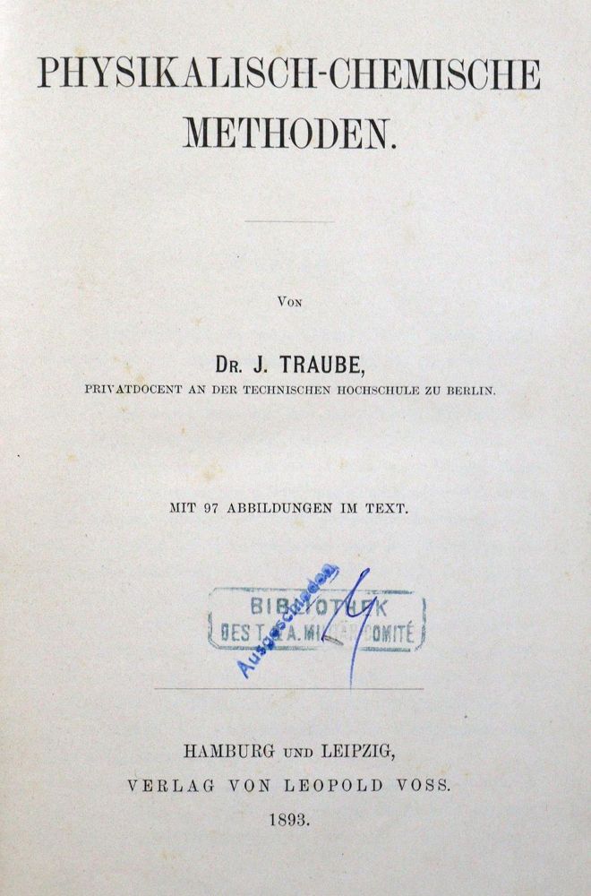 Große Abbildung Nr.2: 127-473 Traube,I.: (Aus der Sammlung Professor Dr.Dr.Johannes Büttner Teil 1)