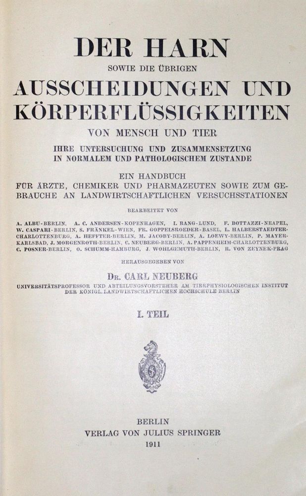 Große Abbildung Nr.1: 127-479 Urognostik.: (Aus der Sammlung Professor Dr.Dr.Johannes Büttner Teil 1)