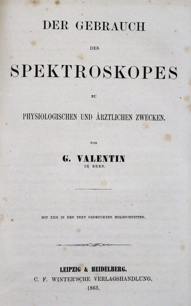 Große Abbildung Nr.1: 127-481 Valentin,G.: (Aus der Sammlung Professor Dr.Dr.Johannes Büttner Teil 1)