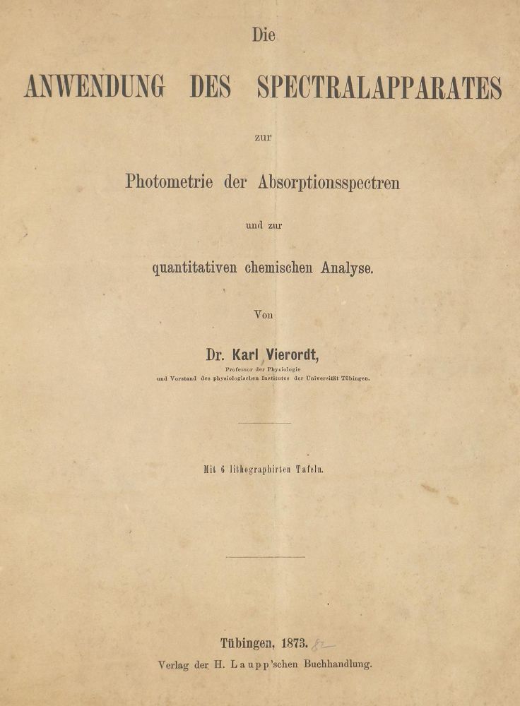 Große Abbildung Nr.1: 127-487 Vierordt,K.: (Aus der Sammlung Professor Dr.Dr.Johannes Büttner Teil 1)