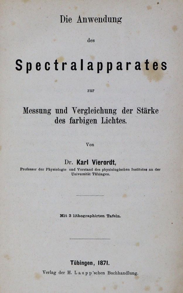 Große Abbildung Nr.2: 127-488 Vierordt,K.: (Aus der Sammlung Professor Dr.Dr.Johannes Büttner Teil 1)