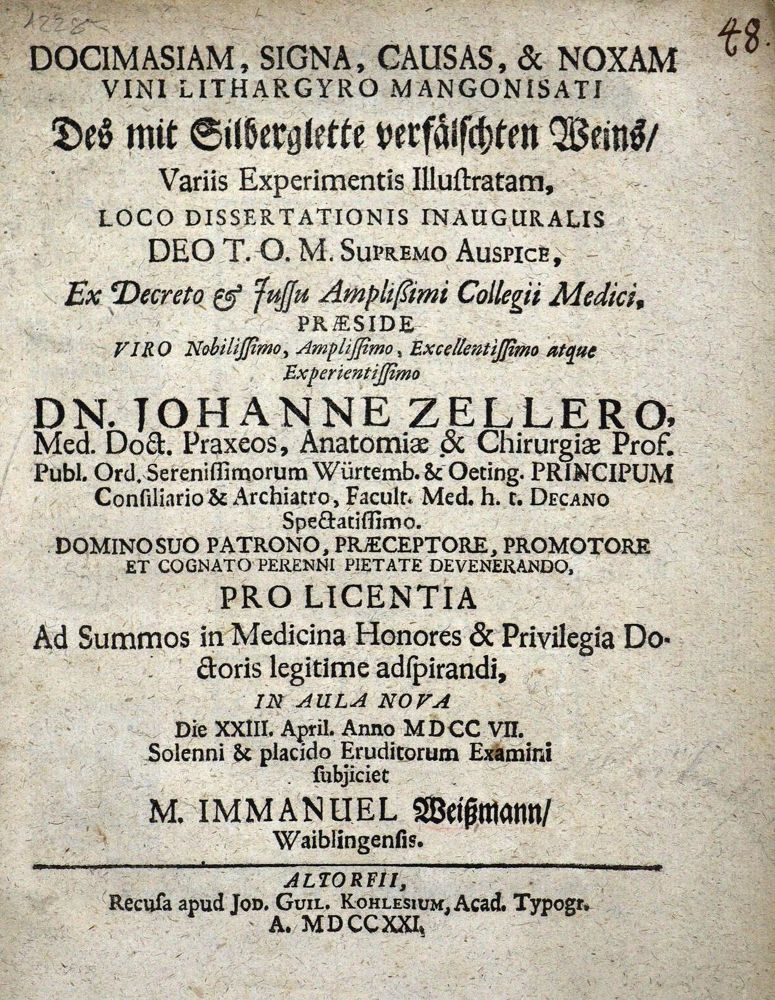 Große Abbildung Nr.1: 127-499 Weißmann,I.: (Aus der Sammlung Professor Dr.Dr.Johannes Büttner Teil 1)