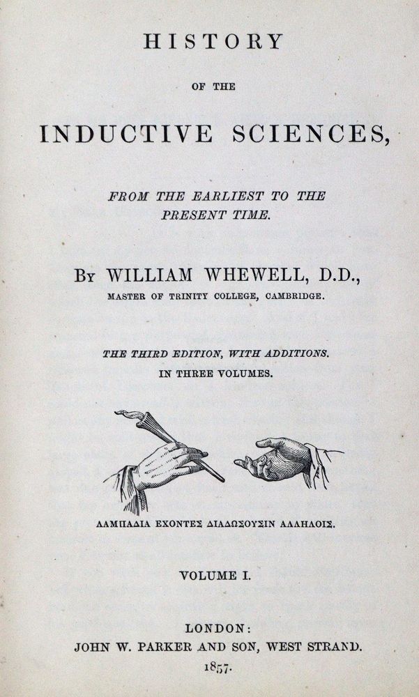 Große Abbildung Nr.1: 127-500 Whewell,W.: (Aus der Sammlung Professor Dr.Dr.Johannes Büttner Teil 1)