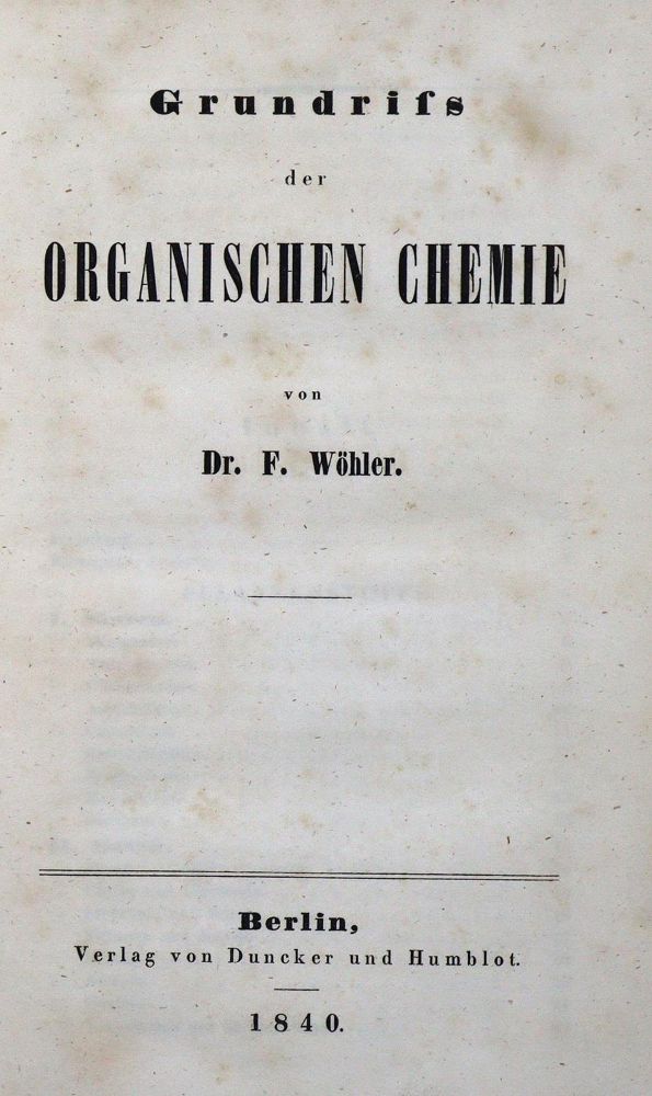 Große Abbildung Nr.3: 127-502 Wöhler,F.: (Aus der Sammlung Professor Dr.Dr.Johannes Büttner Teil 1)