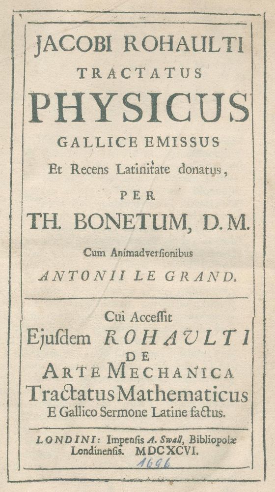 Große Abbildung Nr.1: 127-511 Barchusen,J.C.: (ZZRückgänge Sgl. Prof. Büttner Teil 1)
