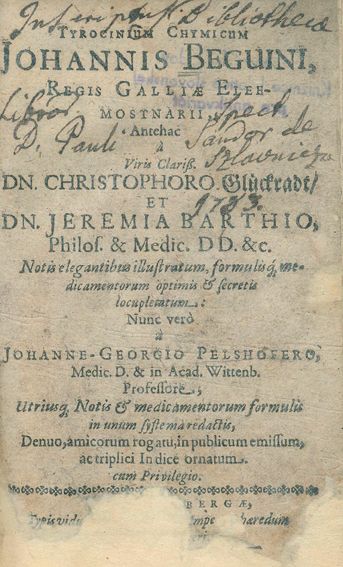 Große Abbildung Nr.1: 127-513 Beguin,J.: (ZZRückgänge Sgl. Prof. Büttner Teil 1)