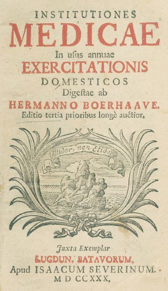 Große Abbildung Nr.1: 127-54 Boerhaave,H.: (Aus der Sammlung Professor Dr.Dr.Johannes Büttner Teil 1)
