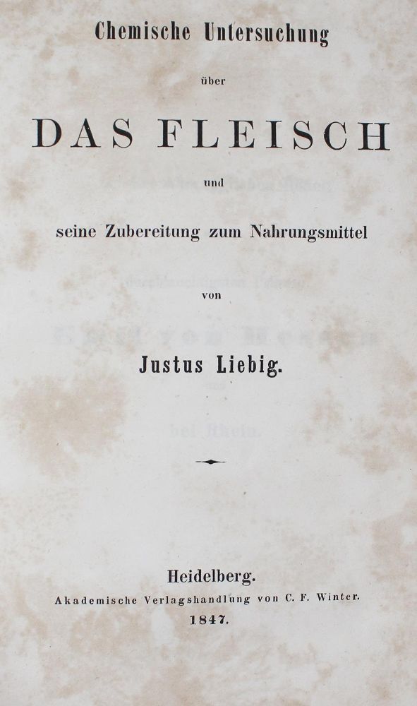 Große Abbildung Nr.1: 127-567 Liebig,J.v.: (ZZRückgänge Sgl. Prof. Büttner Teil 1, Liebig)