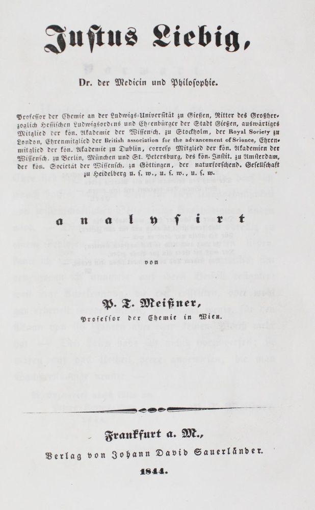 Große Abbildung Nr.1: 127-573 Meissner,P.T.: (ZZRückgänge Sgl. Prof. Büttner Teil 1, Liebig)