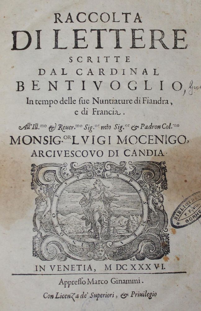 Große Abbildung Nr.1: 127-620 Bentivoglio,(G.).: (Alte Drucke, Handschriften und Theologie)