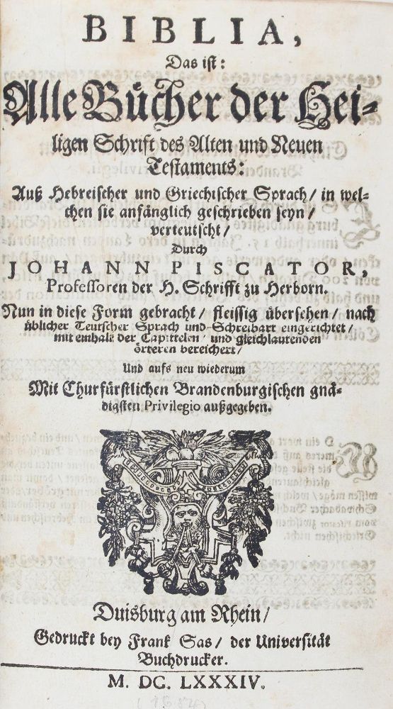 Große Abbildung Nr.1: 127-627 Biblia germanica.: (Bibeln)