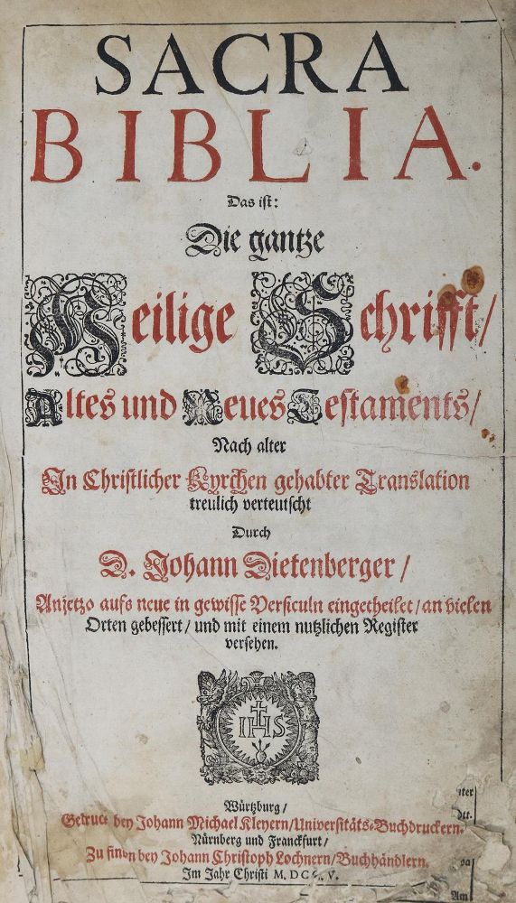 Große Abbildung Nr.2: 127-630 Biblia germanica.: (Bibeln)