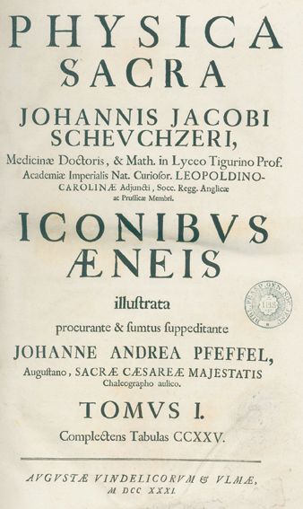 Große Abbildung Nr.1: 127-642 Scheuchzer,J.: (Bibeln)