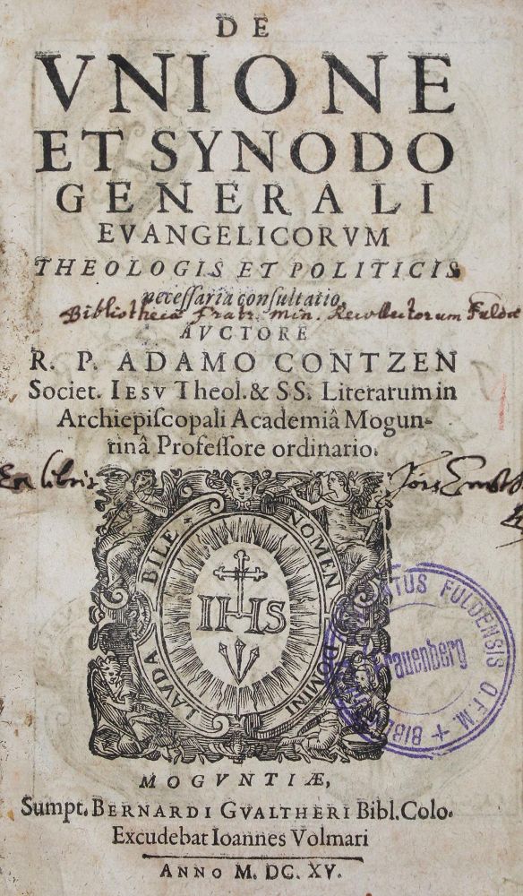 Große Abbildung Nr.1: 127-665 Contzen,A.: (Alte Drucke, Handschriften und Theologie)