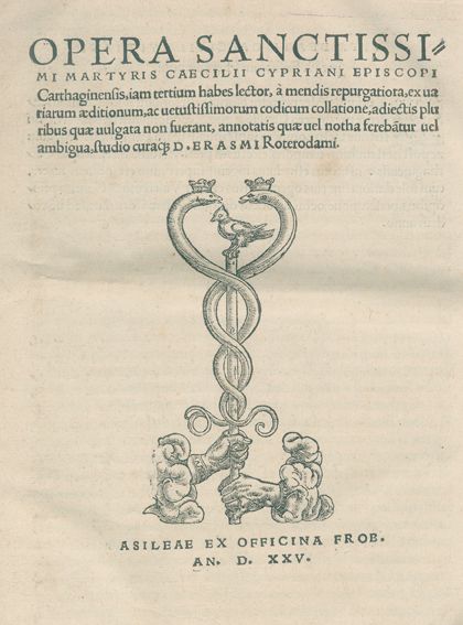Große Abbildung Nr.1: 127-666 Cyprianus,C.: (Alte Drucke, Handschriften und Theologie)