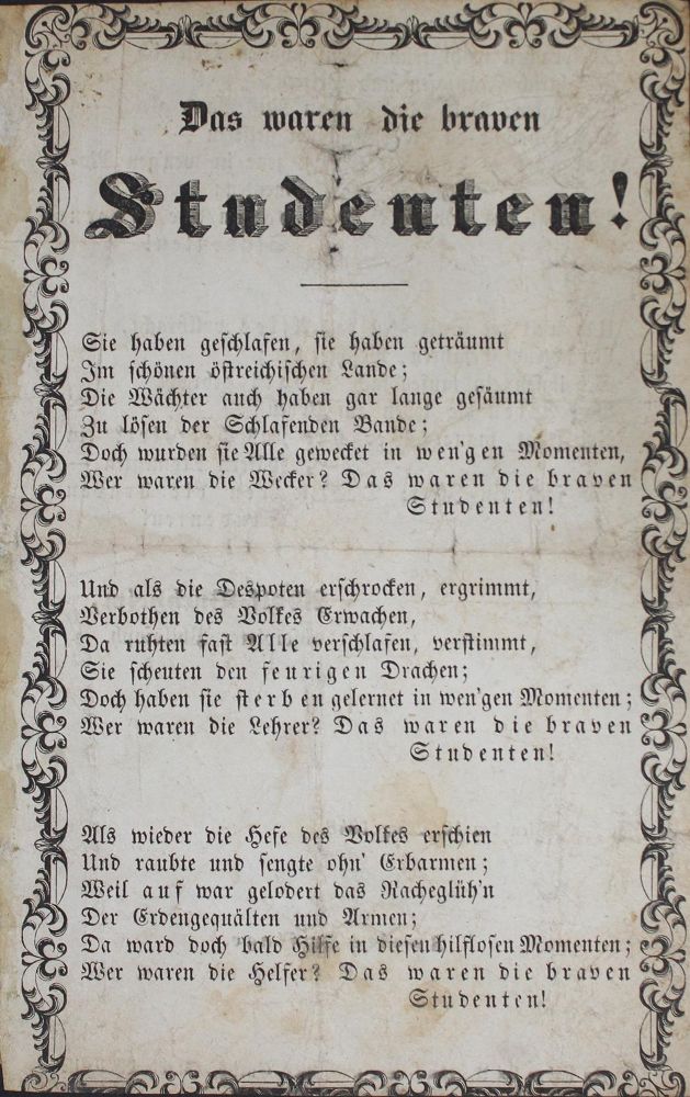 Große Abbildung Nr.1: 127-670 (Buchheim,A.).: (Einblattdrucke u. Flugschriften)