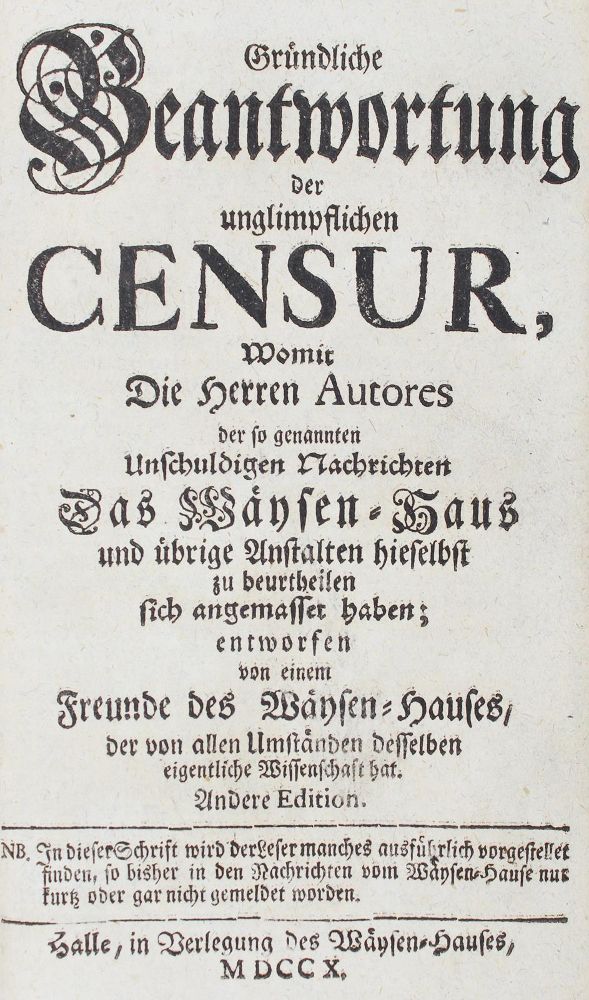 Große Abbildung Nr.1: 127-686 Francke,A.H.: (Alte Drucke, Handschriften und Theologie)
