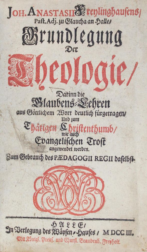 Große Abbildung Nr.1: 127-688 Frezlinghausen, J. A.: (Alte Drucke, Handschriften und Theologie)