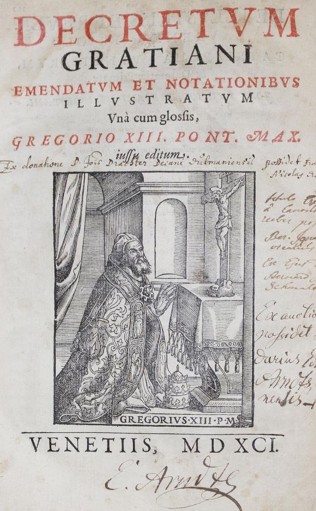 Große Abbildung Nr.1: 127-696 Gratianus.: (Alte Drucke, Handschriften und Theologie)