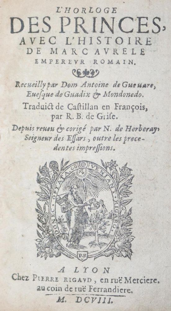 Große Abbildung Nr.1: 127-697 Guevara,A.de.: (Alte Drucke, Handschriften und Theologie)