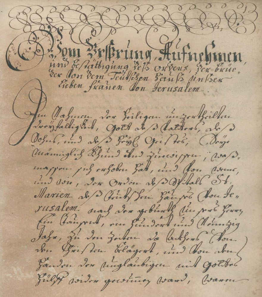 Große Abbildung Nr.1: 127-702 Vom Ursprung, Aufnehmen,: (Handschriften, Deutscher Orden)