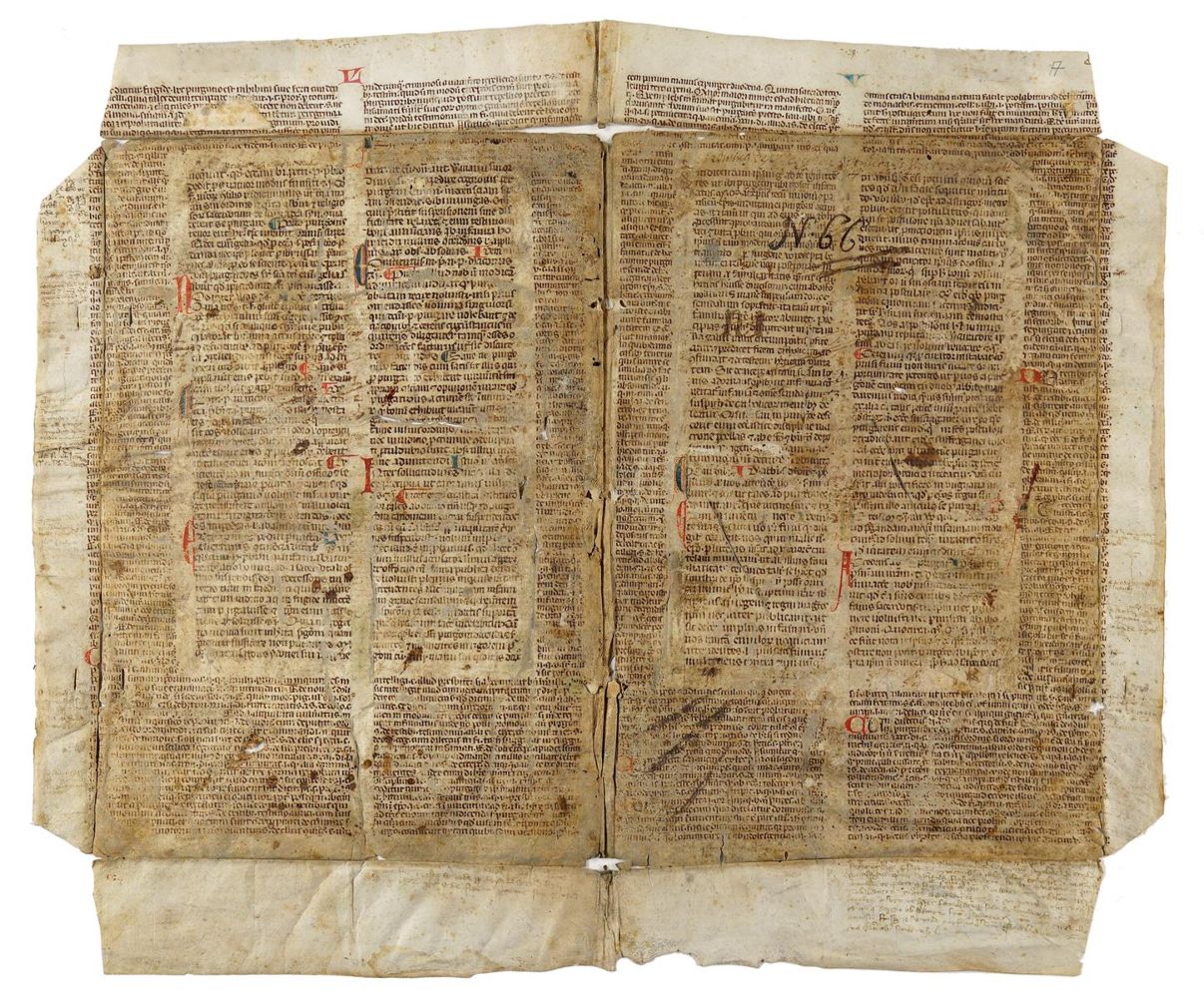 Große Abbildung Nr.1: 127-704 Einbandmakulatur.: (Handschriften)