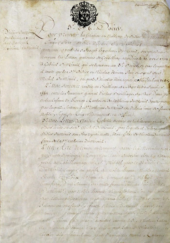 Große Abbildung Nr.1: 127-713 Promotionsurkunde: (Handschriften)