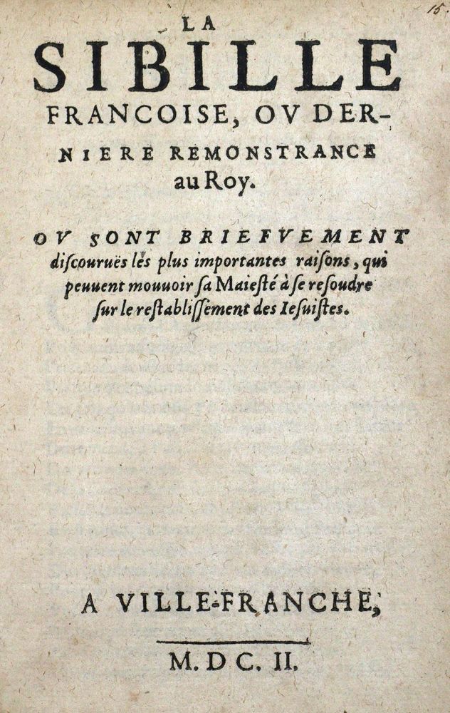 Große Abbildung Nr.1: 127-733 Cassandre,M. (Pseud.).: (Jesuiten)